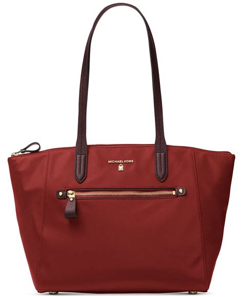 macys michael kors kelsey nylon large|Michael Kors medium tote bag.